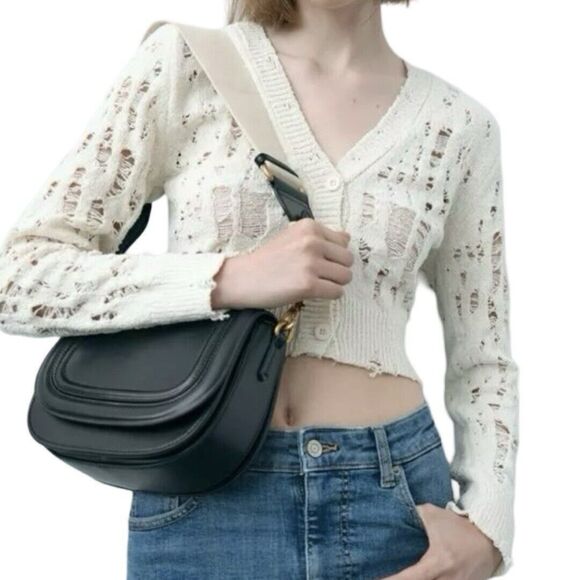 Zara Shoulder Crossbody Flap Bag Removable And Adjustable Straps